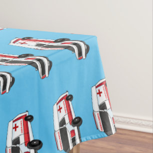 Toalha De Mesa Cartoon de ambulância vermelha