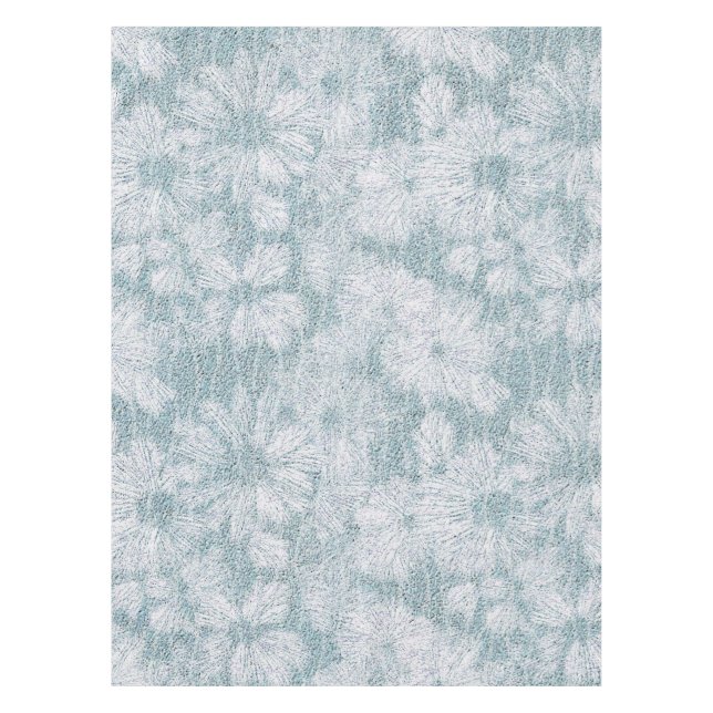 Toalha De Mesa Casa de Campo Velvety Blue Daisy  (Frente)