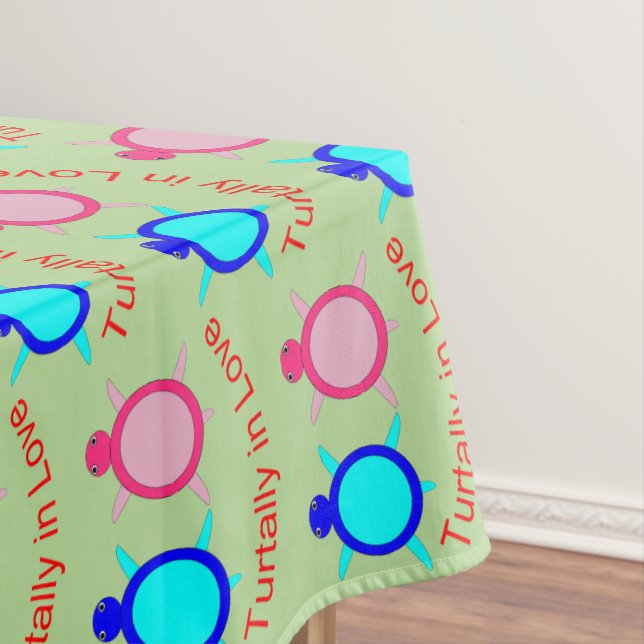Toalha De Mesa Casal de Tartaruga (Posição Original)