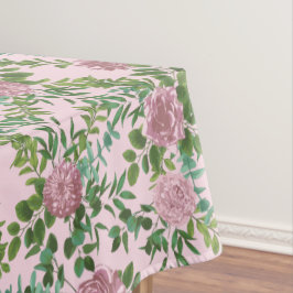 Toalha De Mesa Casamento Floral Rosa Claro Peônia & Rosa