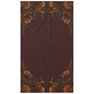 Toalha De Mesa Casamento Gótico Fall Maroon Laranja Russo