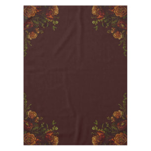 Toalha De Mesa Casamento Gótico Fall Maroon Laranja Russo