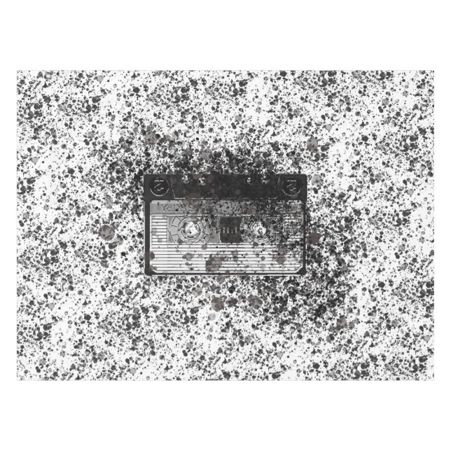 Toalha De Mesa Cassete de Áudio Retroativo (Frente (Horizontal))