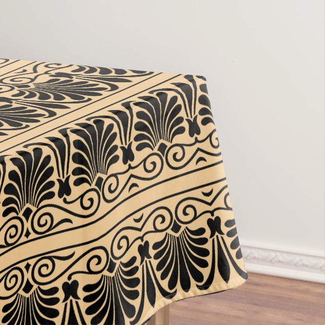 Toalha De Mesa Castanho árabe mediterrânico grego (Posição Original)