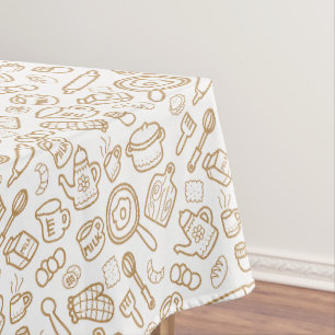 Toalha De Mesa Castanho Branco de Kitchenware
