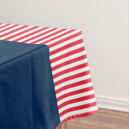 Toalha De Mesa Celebração Divertida Vermelho Branco e Azul