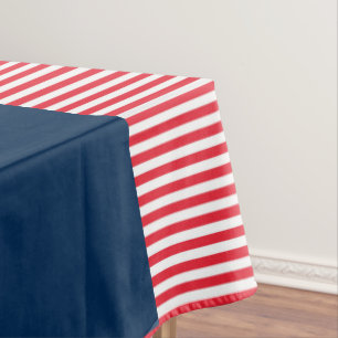 Toalha De Mesa Celebração Divertida Vermelho Branco e Azul