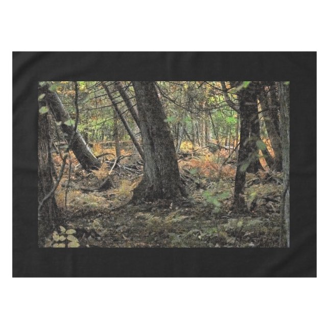 Toalha De Mesa Cena de floresta outonal               (Frente (Horizontal))
