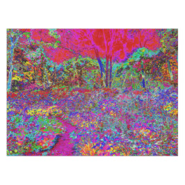 Toalha De Mesa Cena de Jardim Impressionista Psicodélico