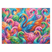 Cena de Sonho de Cisne Vibrante – Boho Psicodélico