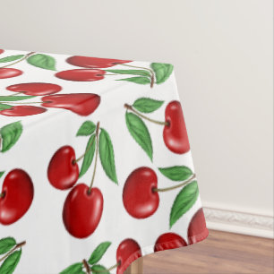 Toalha De Mesa Cerejas Vermelhas por todo o lado