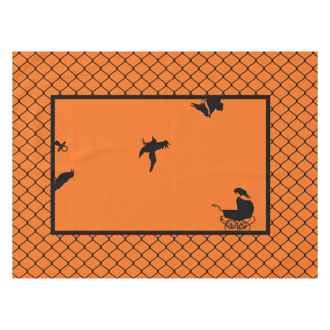 Toalha De Mesa Chá de fraldas de gótico (Frente (Horizontal))