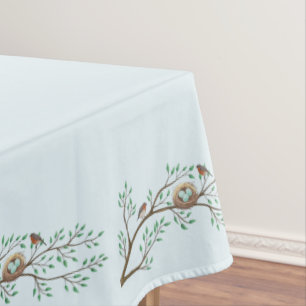 Toalha De Mesa Chá de fraldas de Primavera de Ovos de Pássaros
