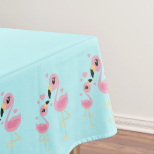 Toalha De Mesa Chá de fraldas Flamingo Rosa