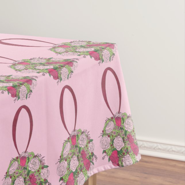 Toalha De Mesa Chá de panela Buquê Floral Tablecloth (Posição Original)