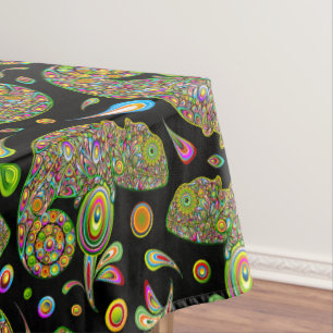 Toalha De Mesa Chameleon Psychedelic Fantasy