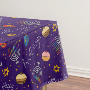 Toalha De Mesa Chanukah Roxo