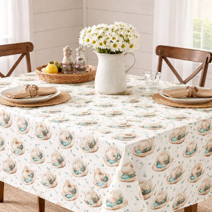 Toalha De Mesa Chapéus de Cowboy Acentos Turquesa