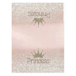 Toalha De Mesa Charming Chic Tiara, Princesa, Glitter Bokeh