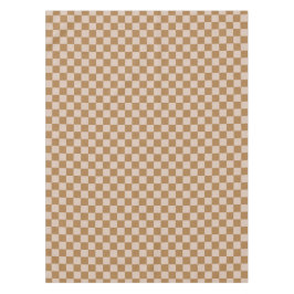 Toalha De Mesa Checkerboard castanho