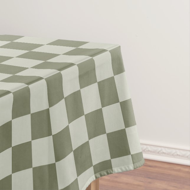 Toalha De Mesa Checkerboard verde de sábado (Posição Original)