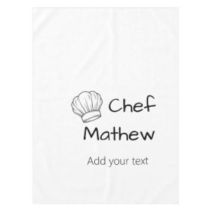 Toalha De Mesa Chef cozinheiro adicionar texto nome homens cozinh