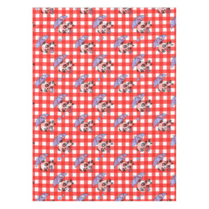 Toalha De Mesa Cheque de Gingham Vermelho