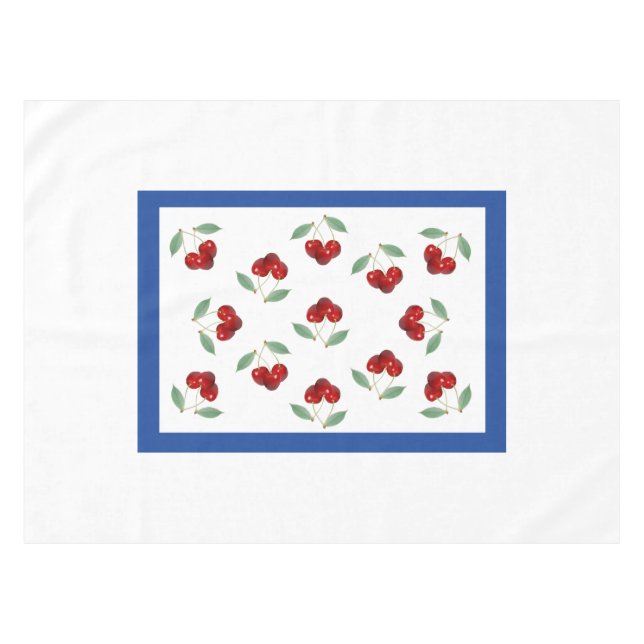 Toalha De Mesa Cherries Tablecloth (Frente (Horizontal))