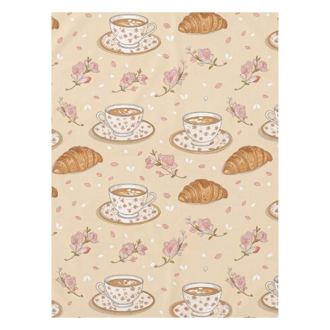 Toalha De Mesa Cherry Blossom Coffee Cozy Pattern (2) (Frente)