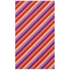 Toalha De Mesa Cherry Red Violet Stripes Grande Tablecloth