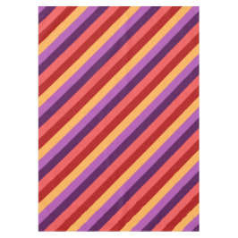 Toalha De Mesa Cherry Red Violet Stripes Medium Tablecloth