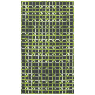 Toalha De Mesa Chic Neon Citrus Green Black Pattern