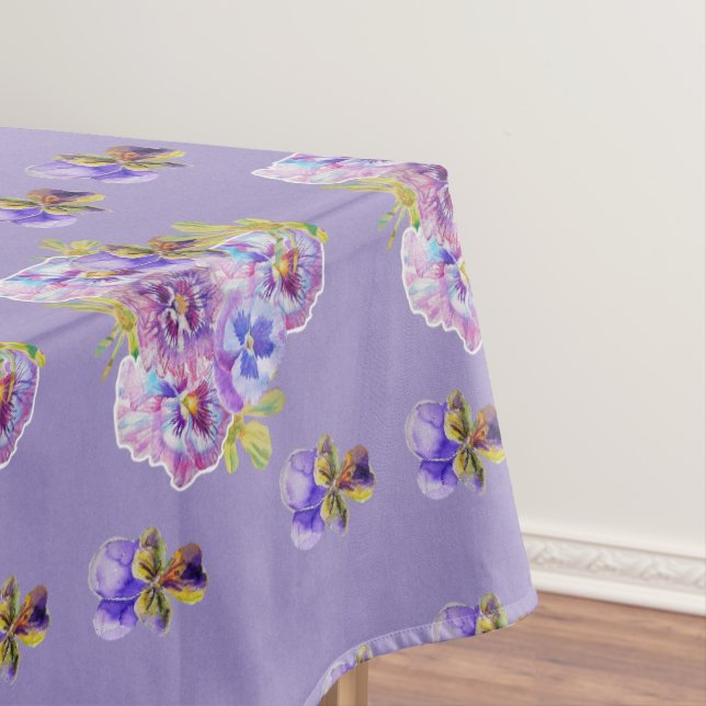 Toalha De Mesa chique Pansy Floral Ditsy Tablecloth (Posição Original)