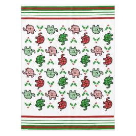 Toalha De Mesa Christmas Elephant Pattern Tablecloth