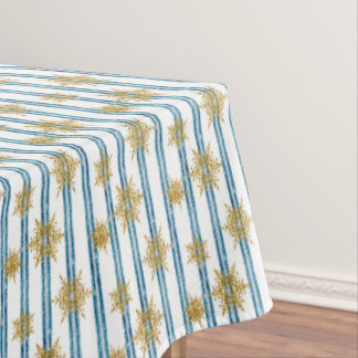 Toalha De Mesa Christmas, Golden, snowflakes, holiday, new year,