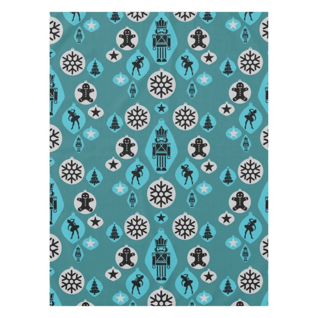 Toalha De Mesa Christmas Nutcracker Baubles (Frente)