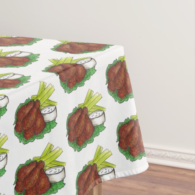 Toalha De Mesa Churrasco picante Buffalo Galinhas Bar Carnes de C (Posição Original)