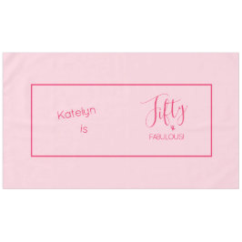 Toalha De Mesa Cinquenta E FABULOSO! Personalizado com quadro ros