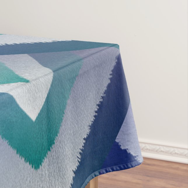 Toalha De Mesa cinza azul-lacrimogêneo ex pastel (Posição Original)