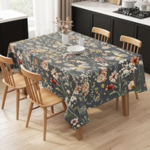 Cinza Carvão Boho Flores Silvestres