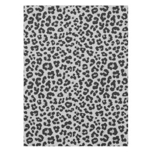 Toalha De Mesa Cinza cinza Ash Leopard Cheetah Padrão de Impressã