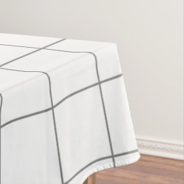 Toalha De Mesa Cinza de grade