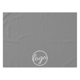 Toalha De Mesa Cinza de logotipo comercial personalizado