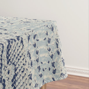 Toalha De Mesa Cinza e Impressão azul-Cobra