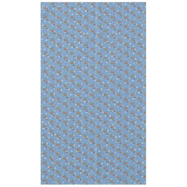 Toalha De Mesa Cinza Star Blue Robin Wreath Natal