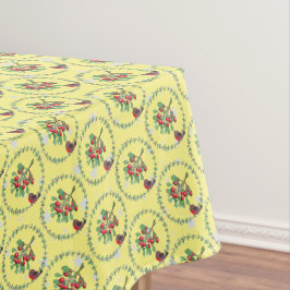 Toalha De Mesa Cinza Star Yellow Red Robin Wreath Natal