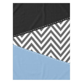 Toalha De Mesa Cinza Zigzag, Cinza Chevron, Zigzag Patterno, Azul
