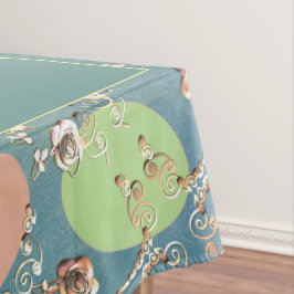 Toalha De Mesa Cinzas páscoas Pálidas Ovos e Rosas de Pastas