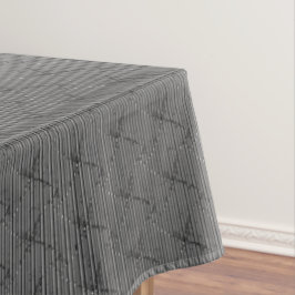Toalha De Mesa Cinzas tranquilas com pequenas tiras e com