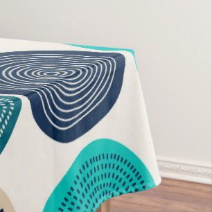 Toalha De Mesa Círculo Escandinavo Pontos Mandala Padrão 1